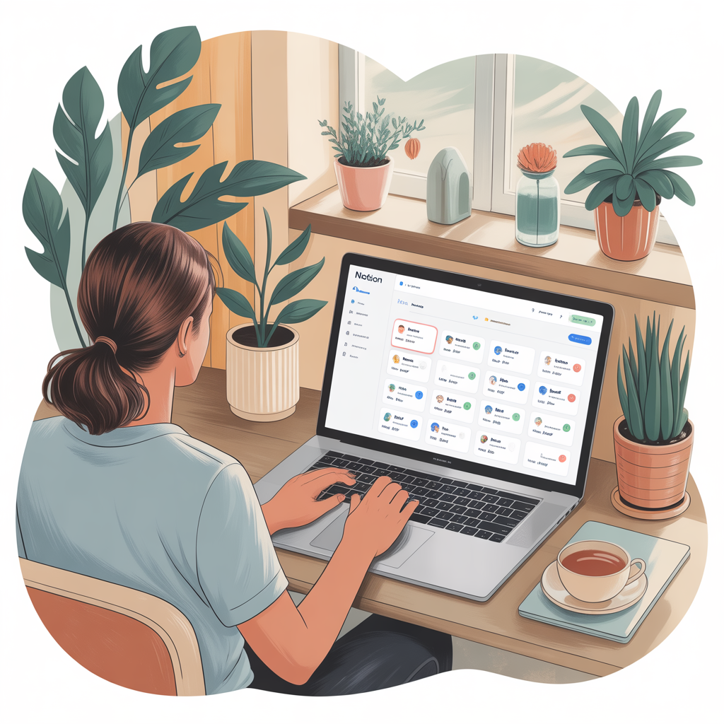 Notion for a Calm &amp; Balanced Life: How to Organize Your Days Without Stress or Burnout